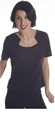 Glittery Scoop Neck Top
